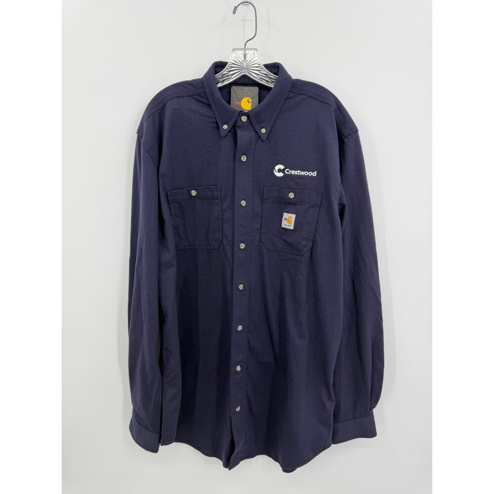 Carhartt Force Cotton Flame Resistant Shirt Long Sleeve Large Tall NWT